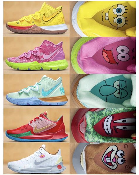 kyrie irving shoes spongebob collection.